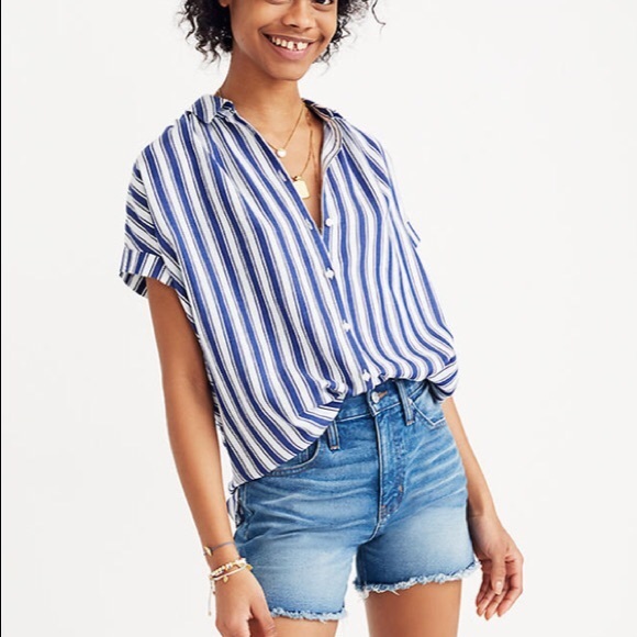 Madewell Tops - Madewell Central Shirt Shea Stripe